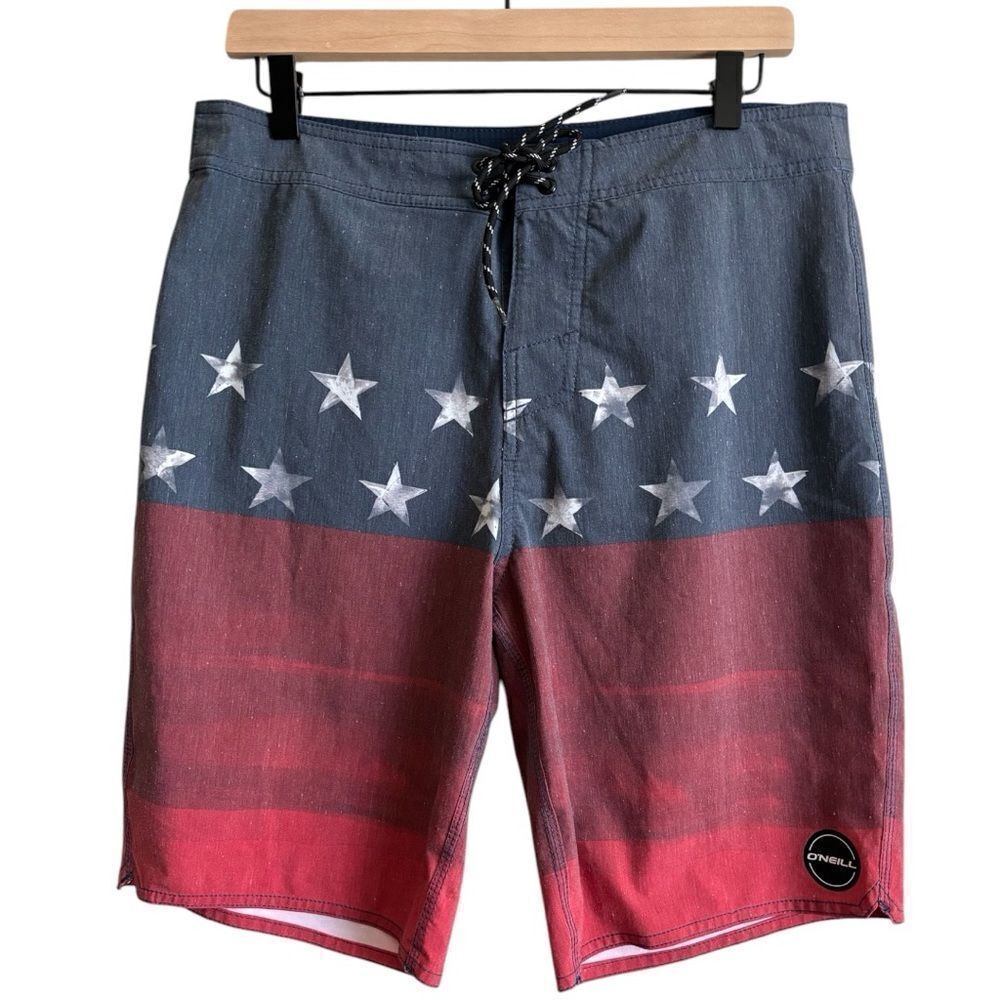 O'Neill Men's Boardshorts Red Blue Size 32